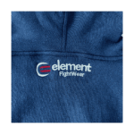 Blue hoodie close up3