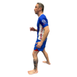 Pixel Rashguard Blue left model