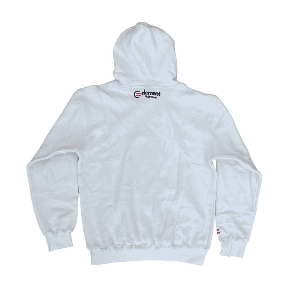 White hoodie back