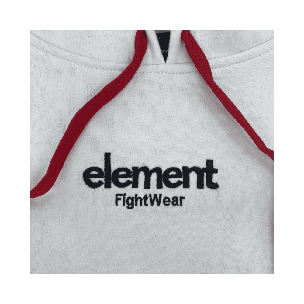 White hoodie close up1