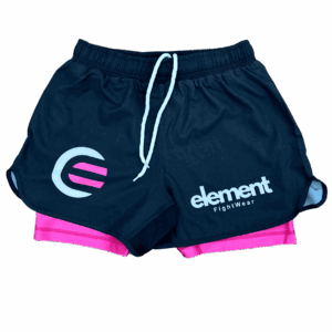 Element FightWear Black/Pink Premium BJJ/MMA Fight Shorts
